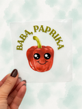 Bügelbild Baba, Paprika