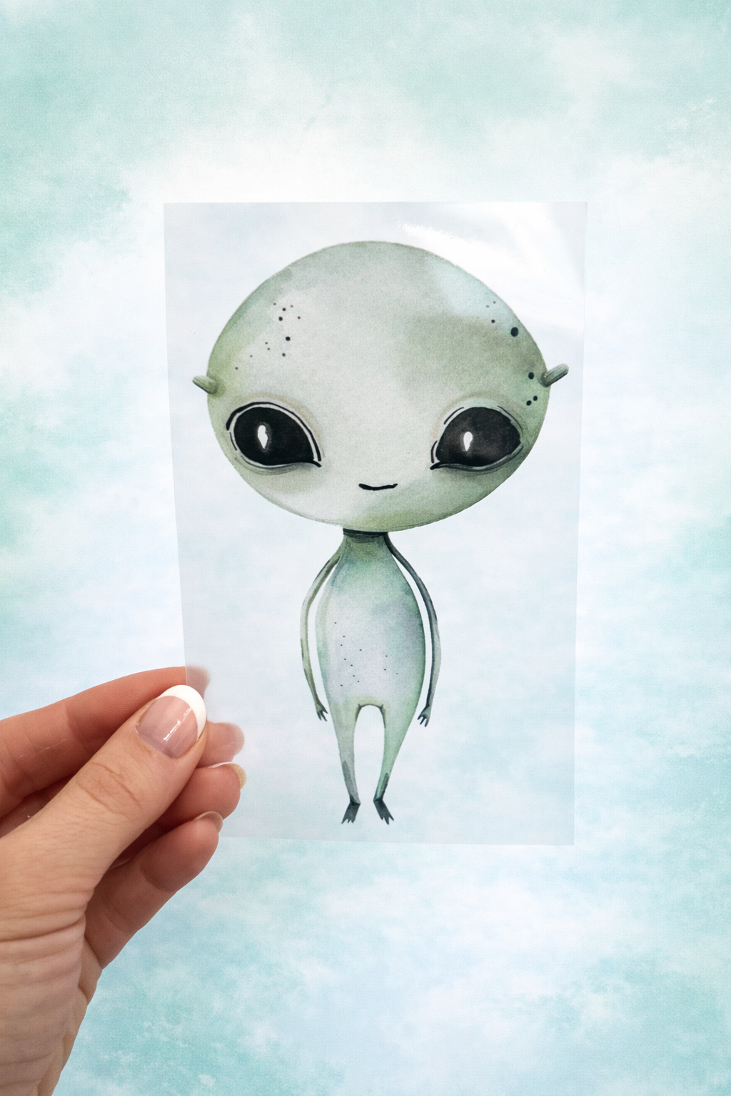 Bügelbild Alien