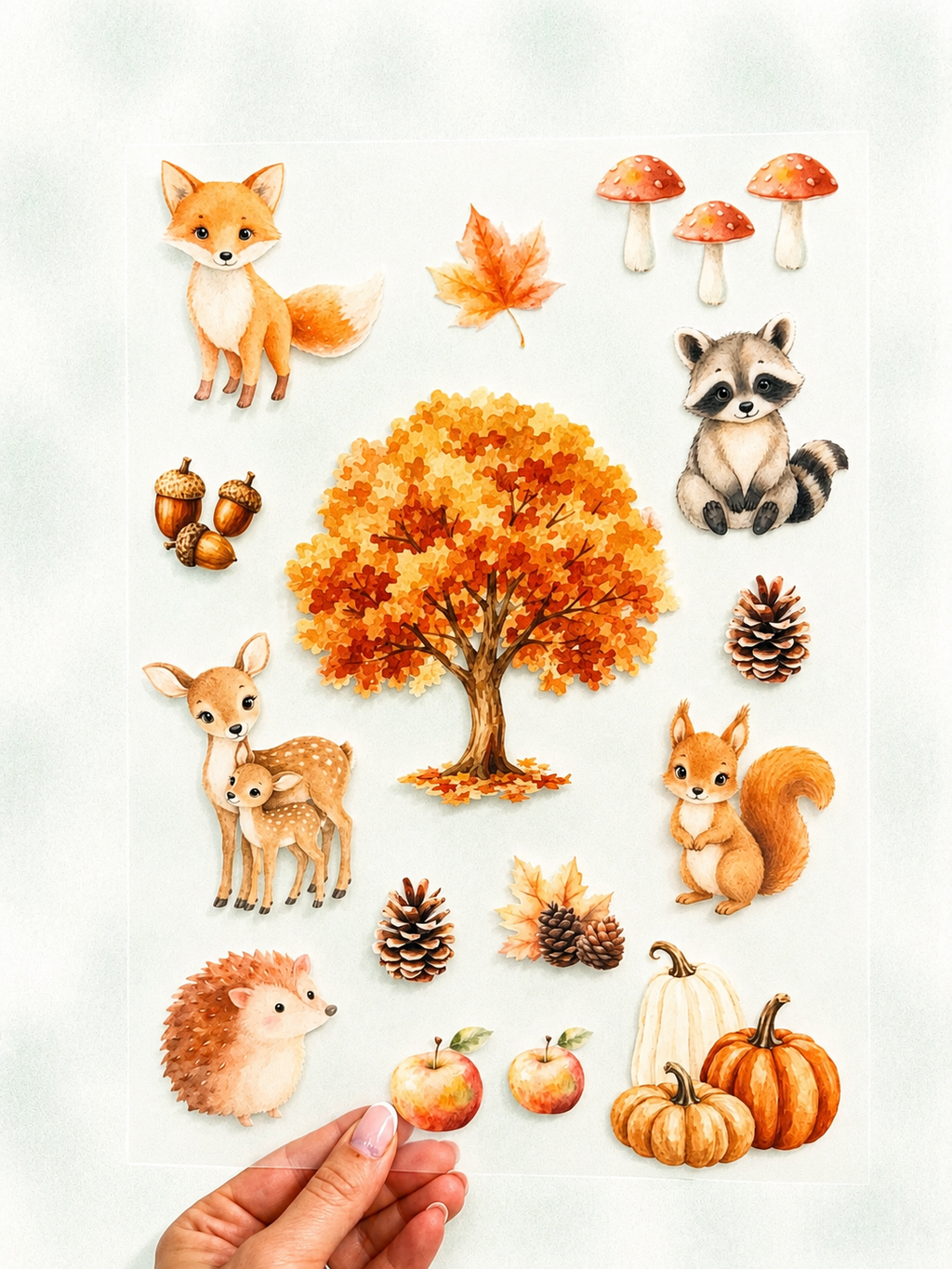 Bügelbild Herbst SET