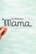 Bügelbild die weltbeste Mama