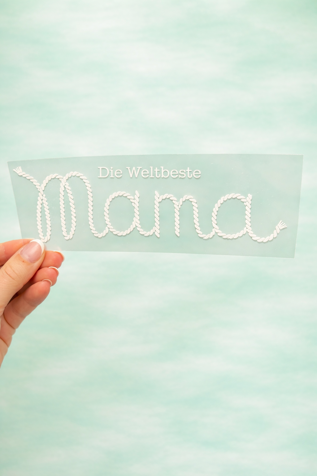 Bügelbild die weltbeste Mama