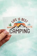 Bügelbild Camping