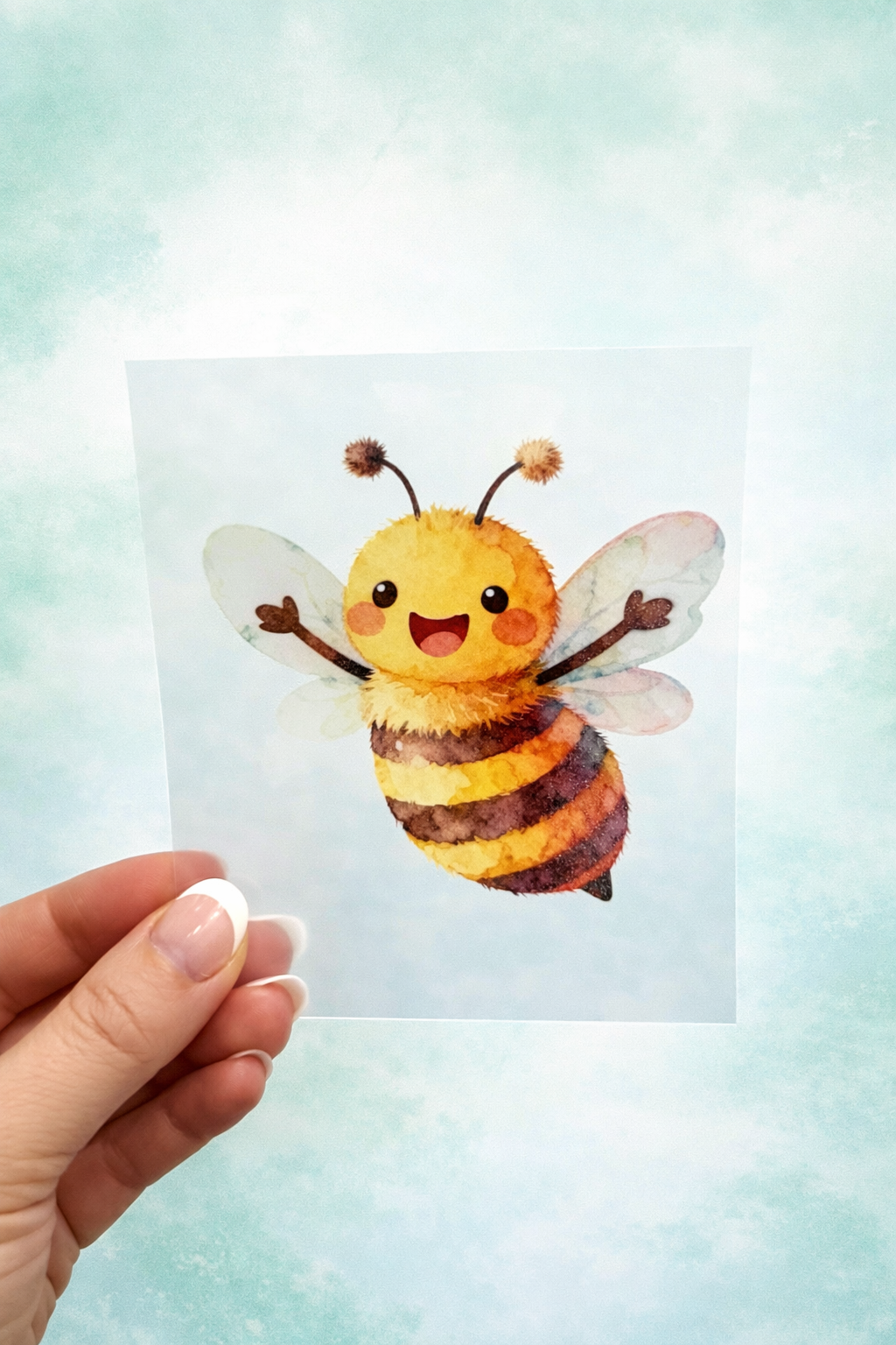 Bügelbild Biene