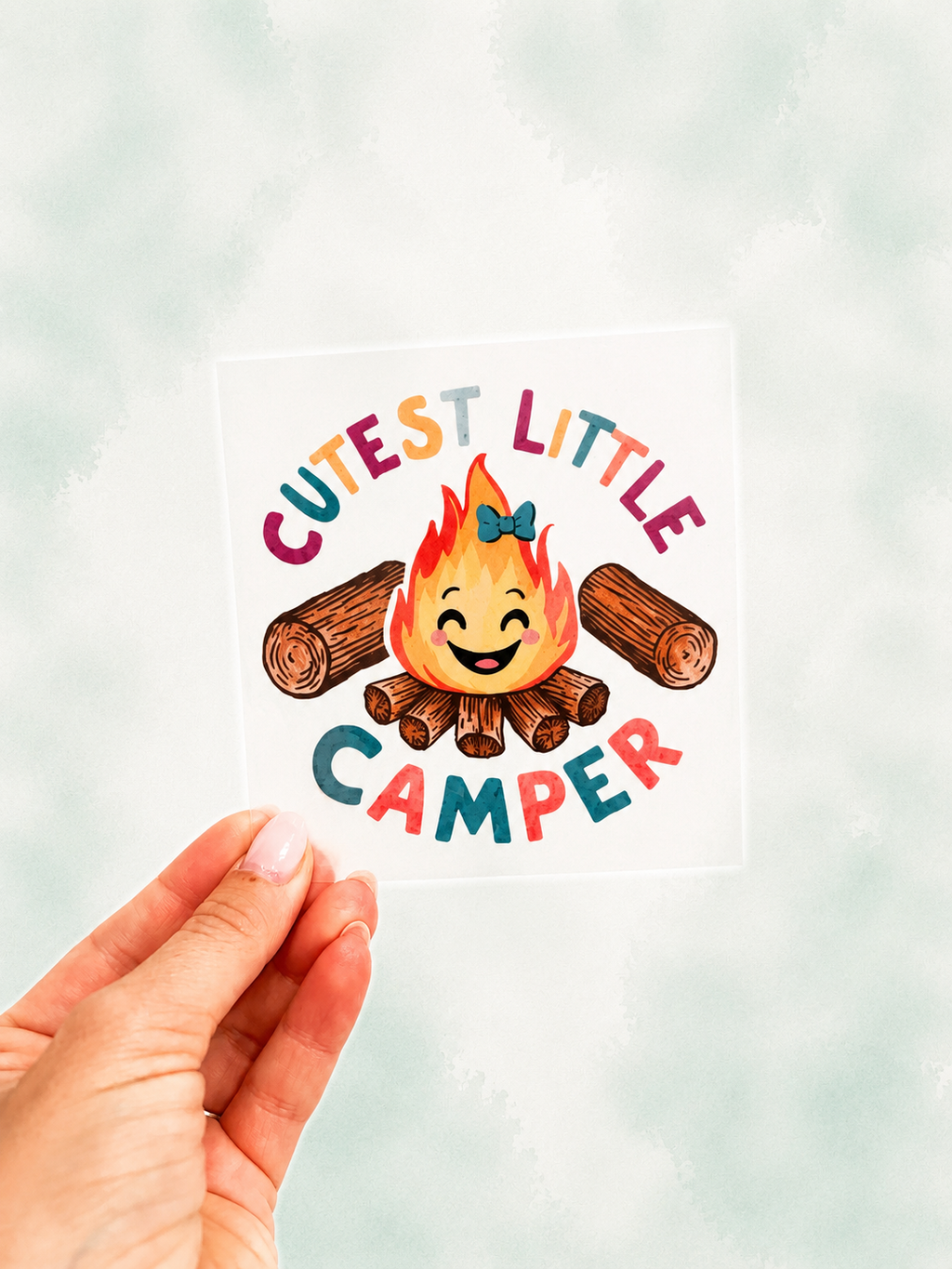 Bügelbild Cutest little Camper
