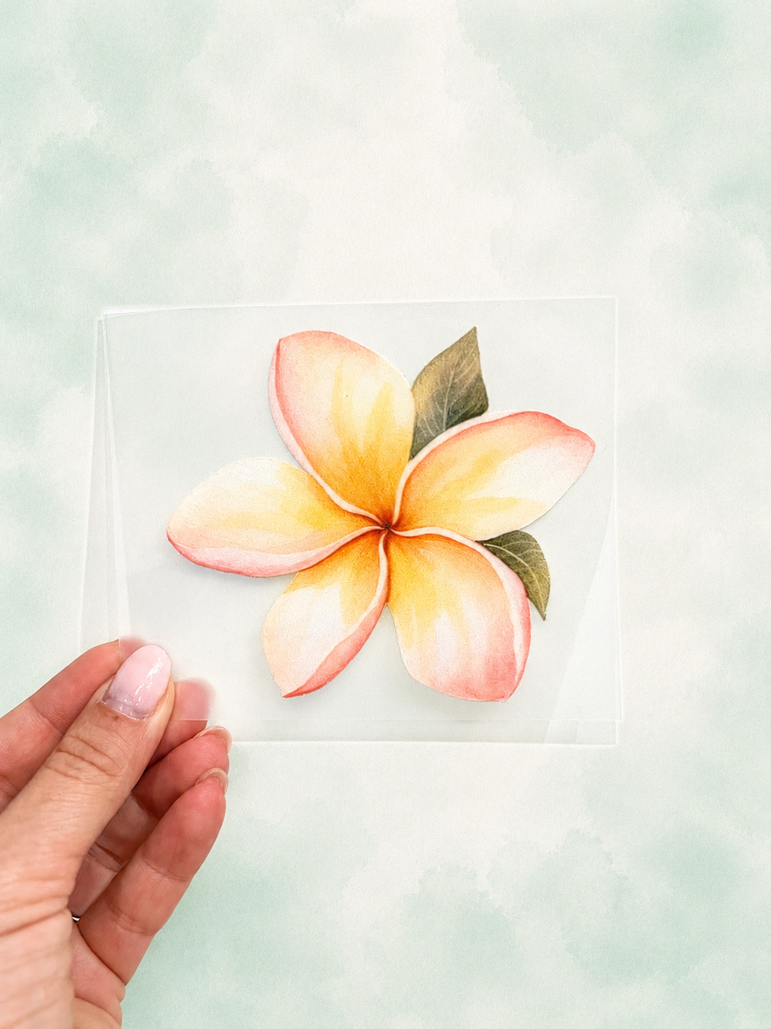 Bügelbild Hawaii Blume
