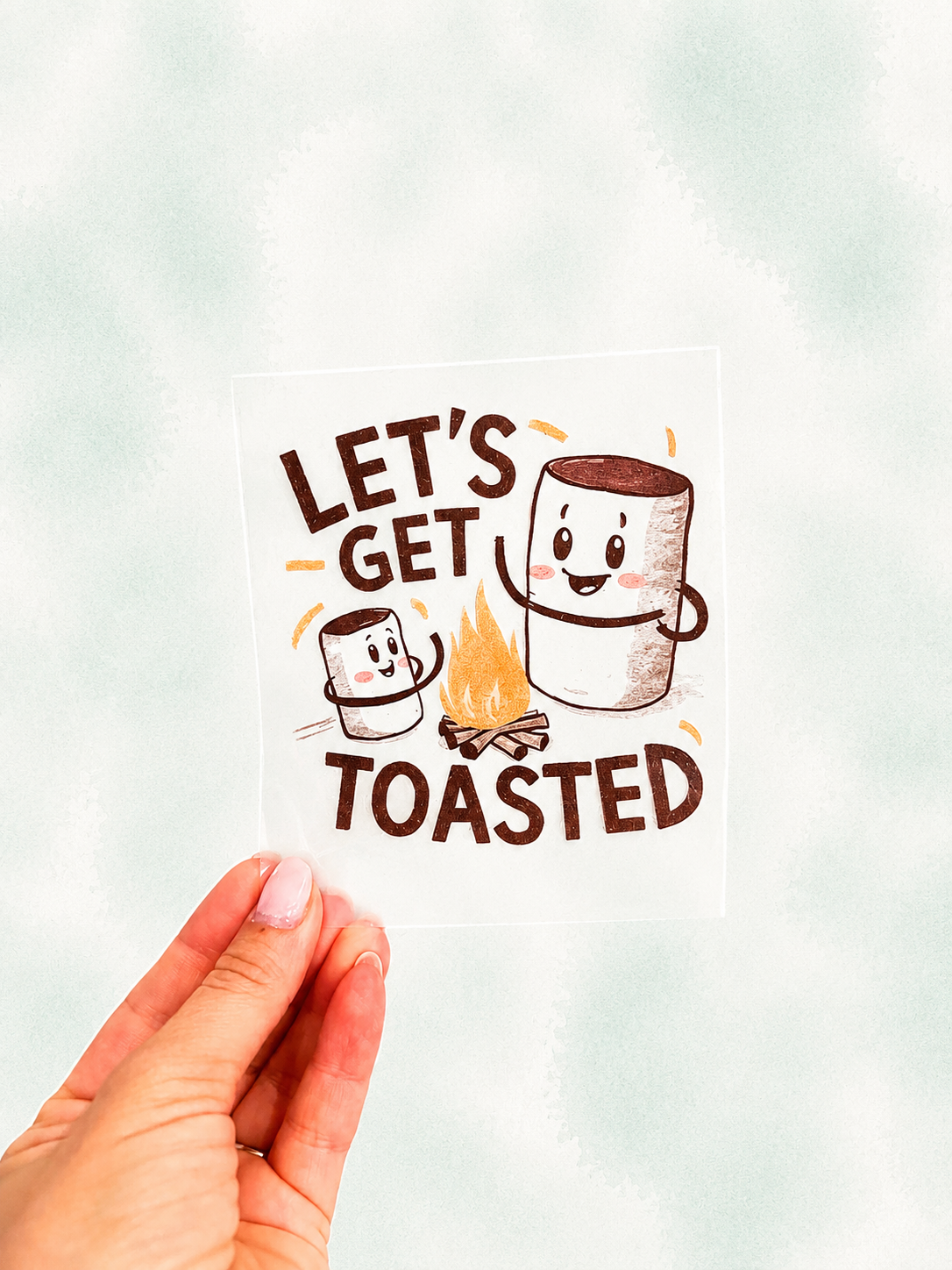 Bügelbild Let's get toasted