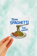 Bügelbild More Spaghetti, less upsetti