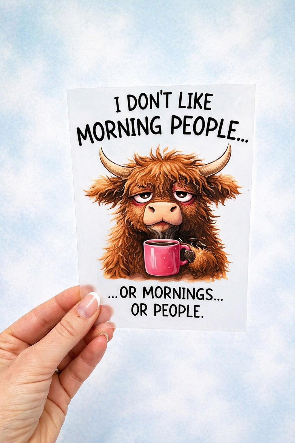 Bügelbild Morning People