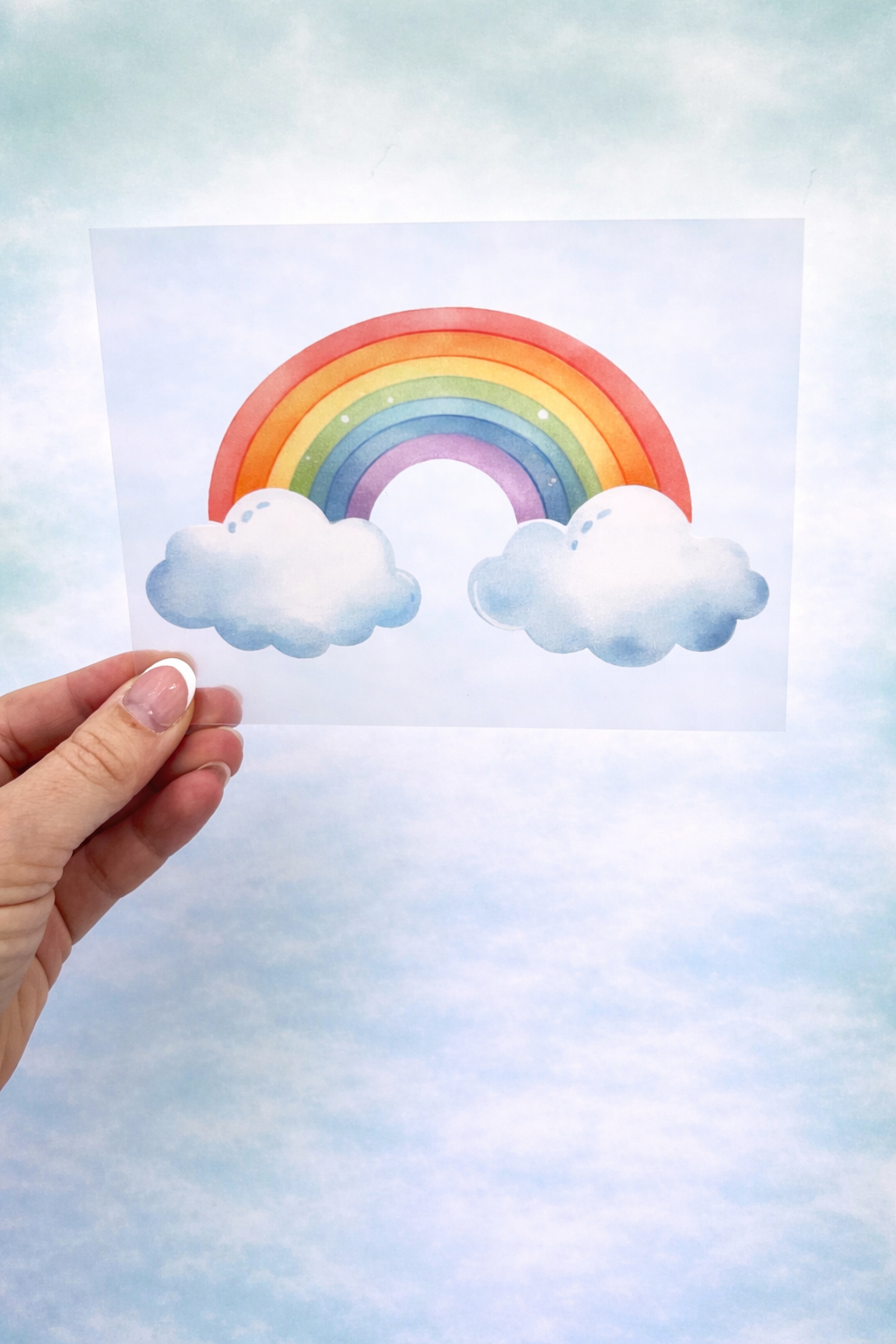 Bügelbild Regenbogen