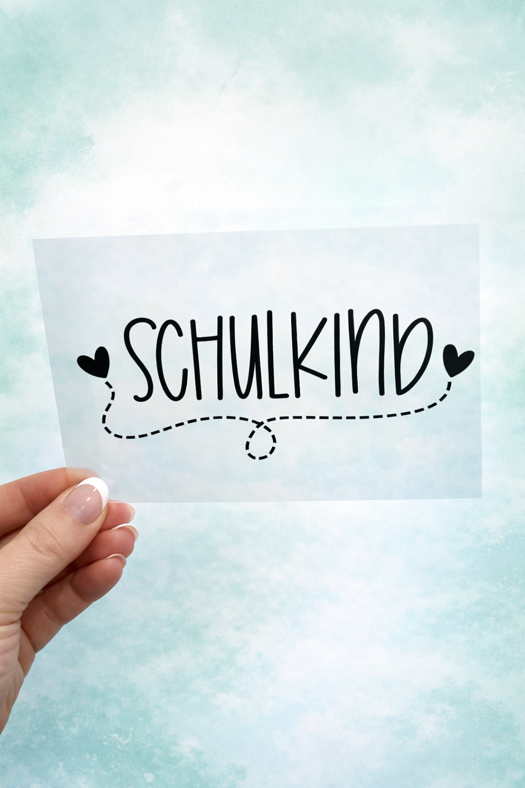 Bügelbild Schulkind