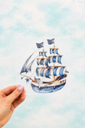 Bügelbild Schiff
