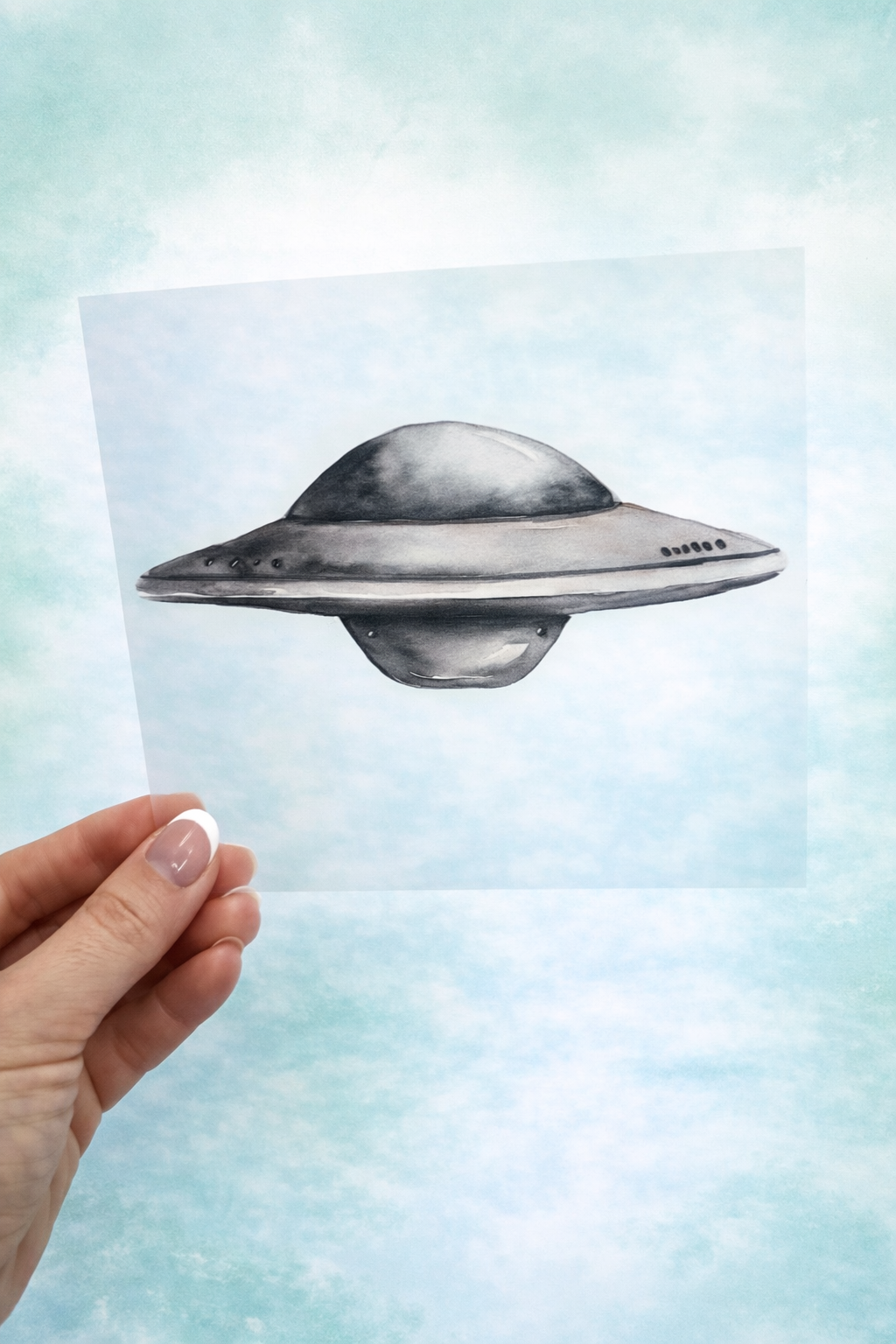 Bügelbild UFO
