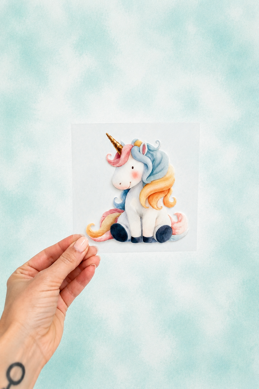 Bügelbild Einhorn