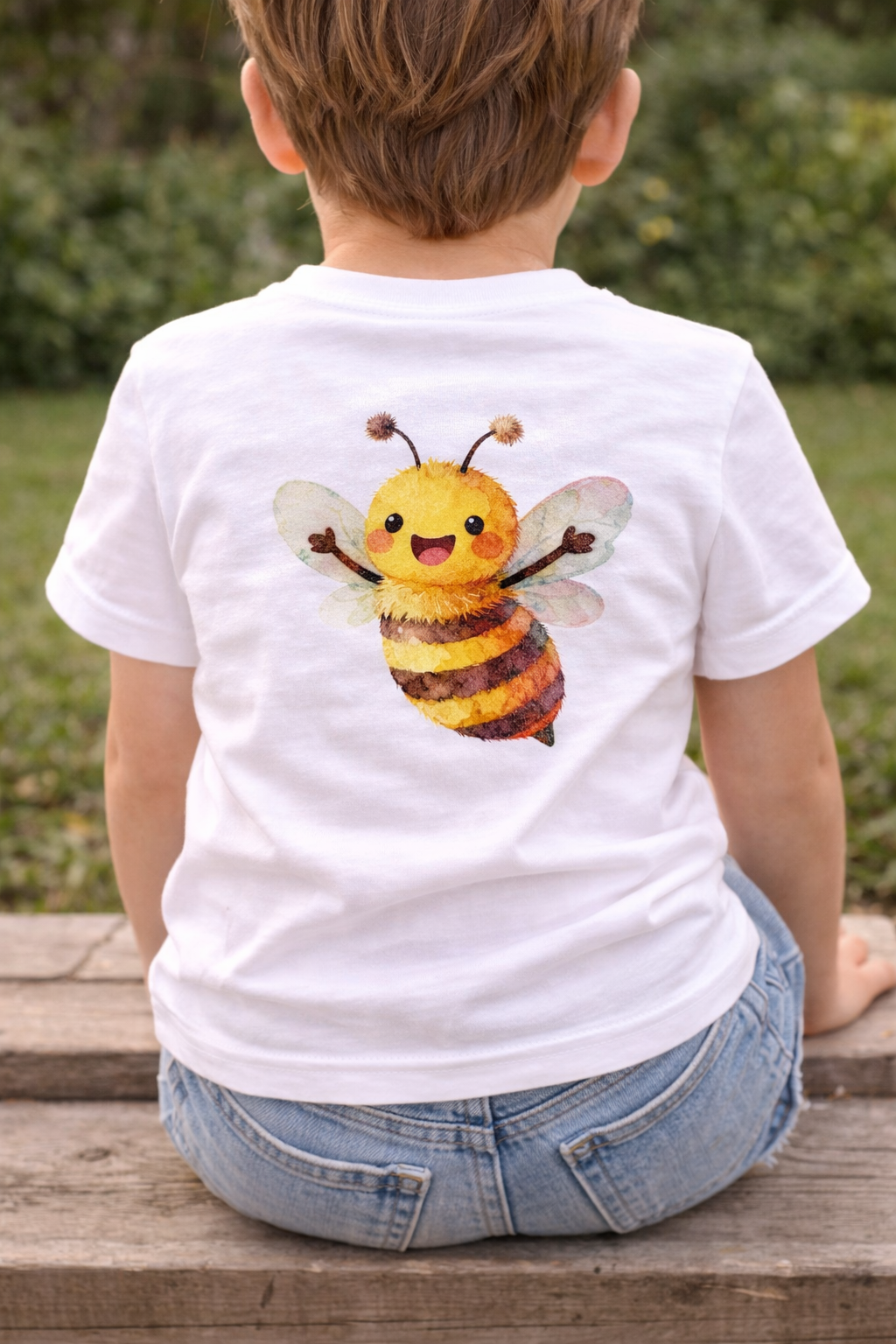 Bügelbild Biene