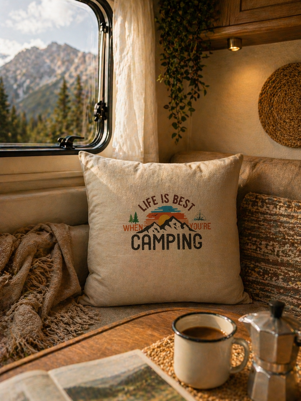 Bügelbild Camping