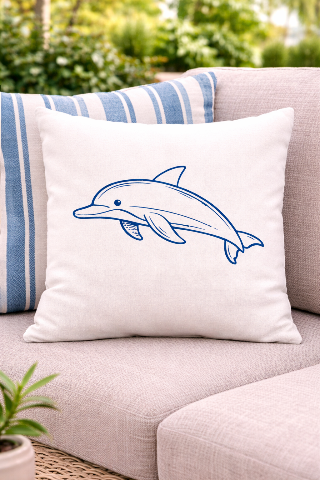 Bügelbild Delfin