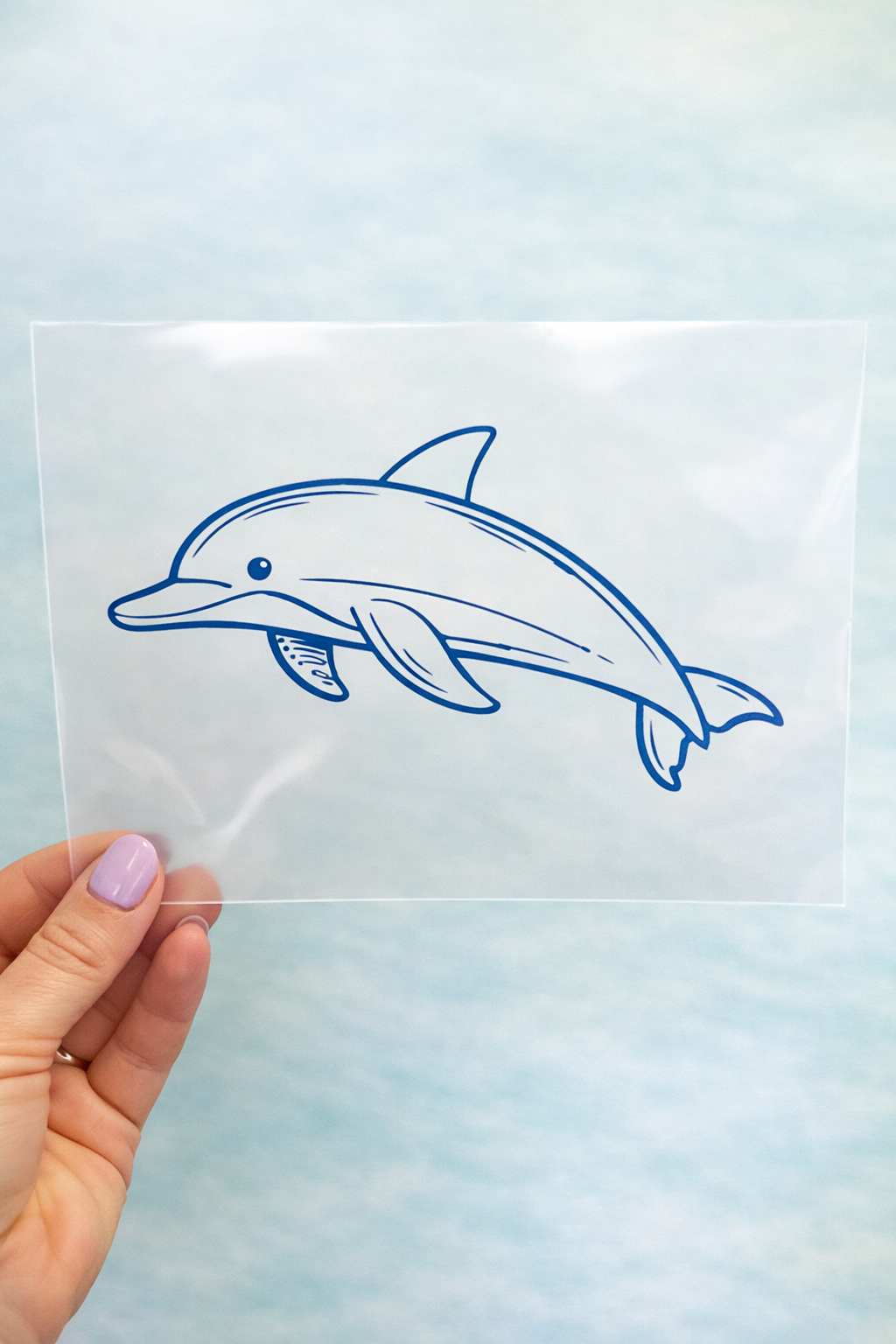 Bügelbild Delfin