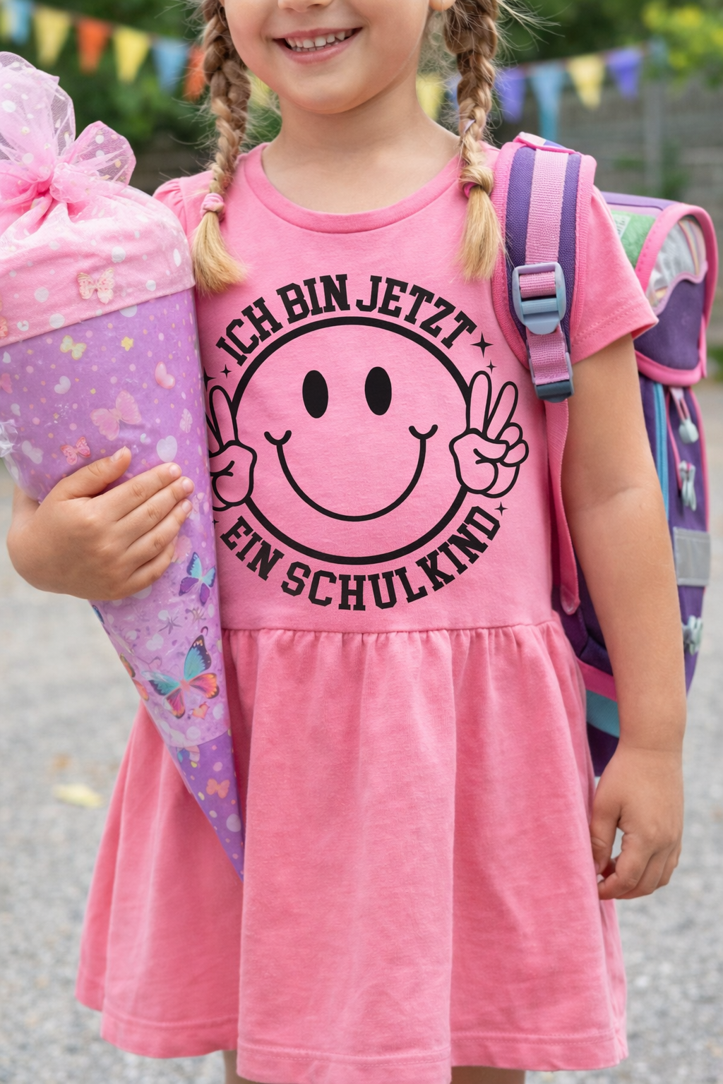 Bügelbild Ich bin jetzt ein Schulkind