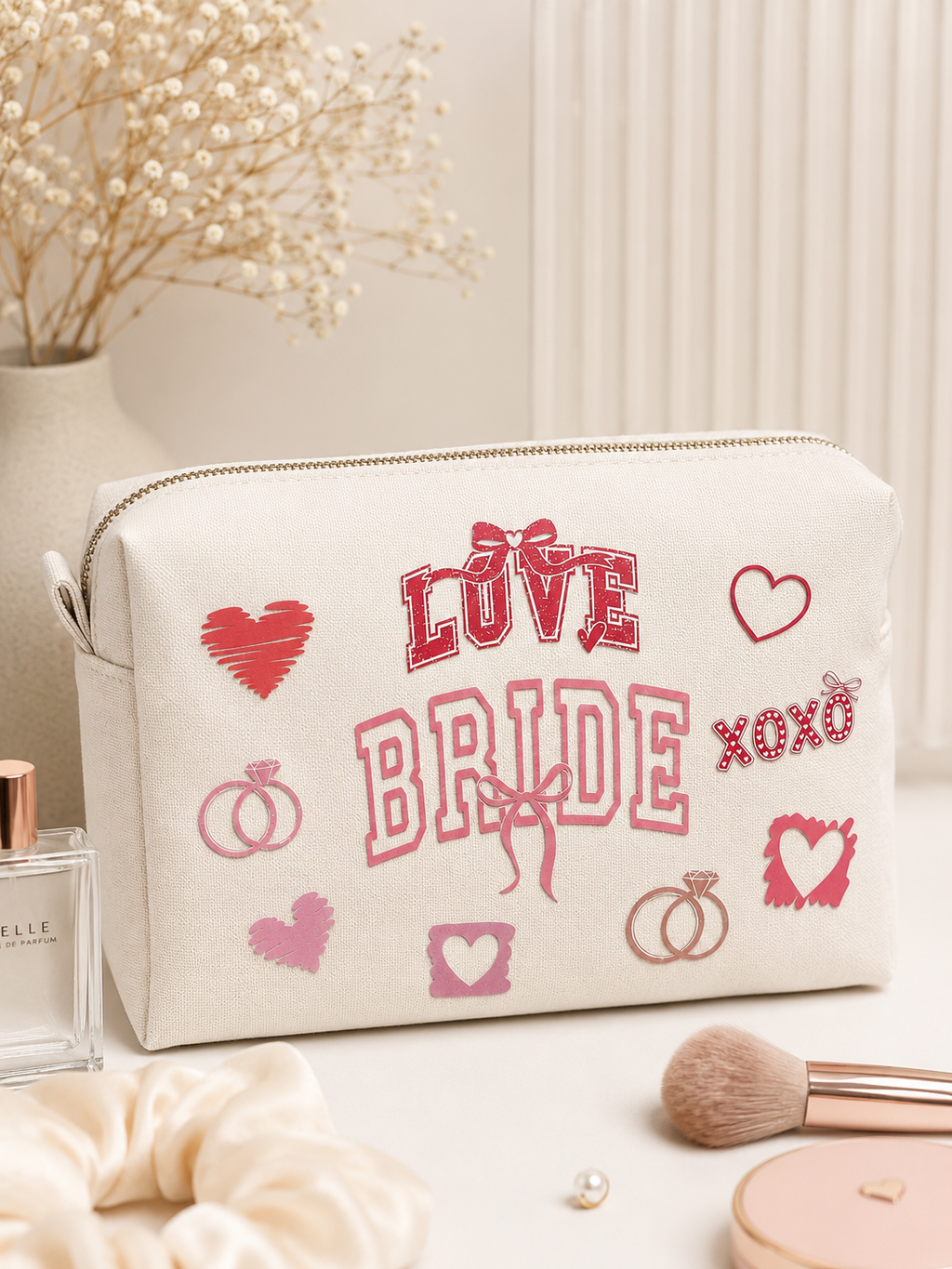 Bügelbild Hochzeit SET