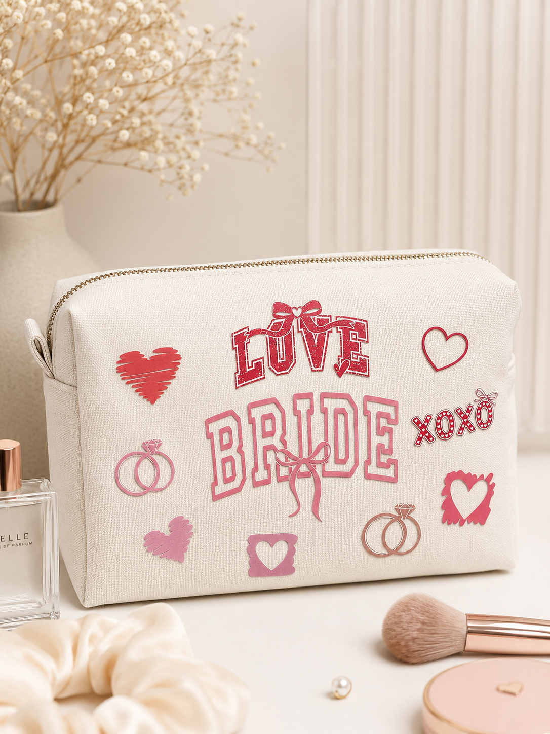 Bügelbild Hochzeit SET