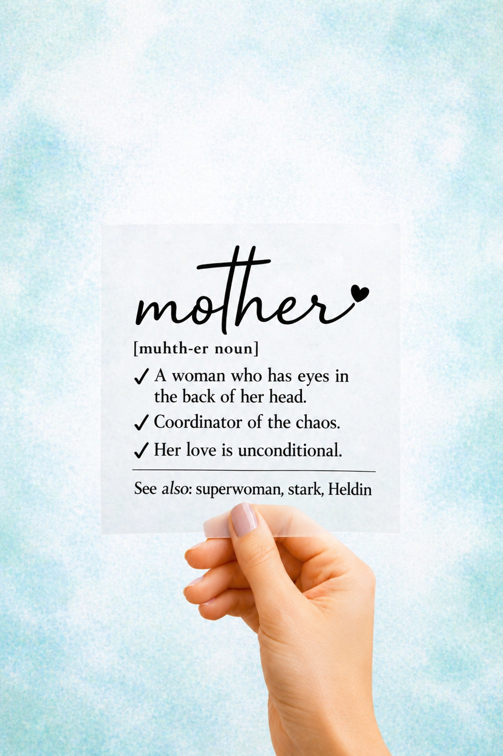 Bügelbild Mother Definition