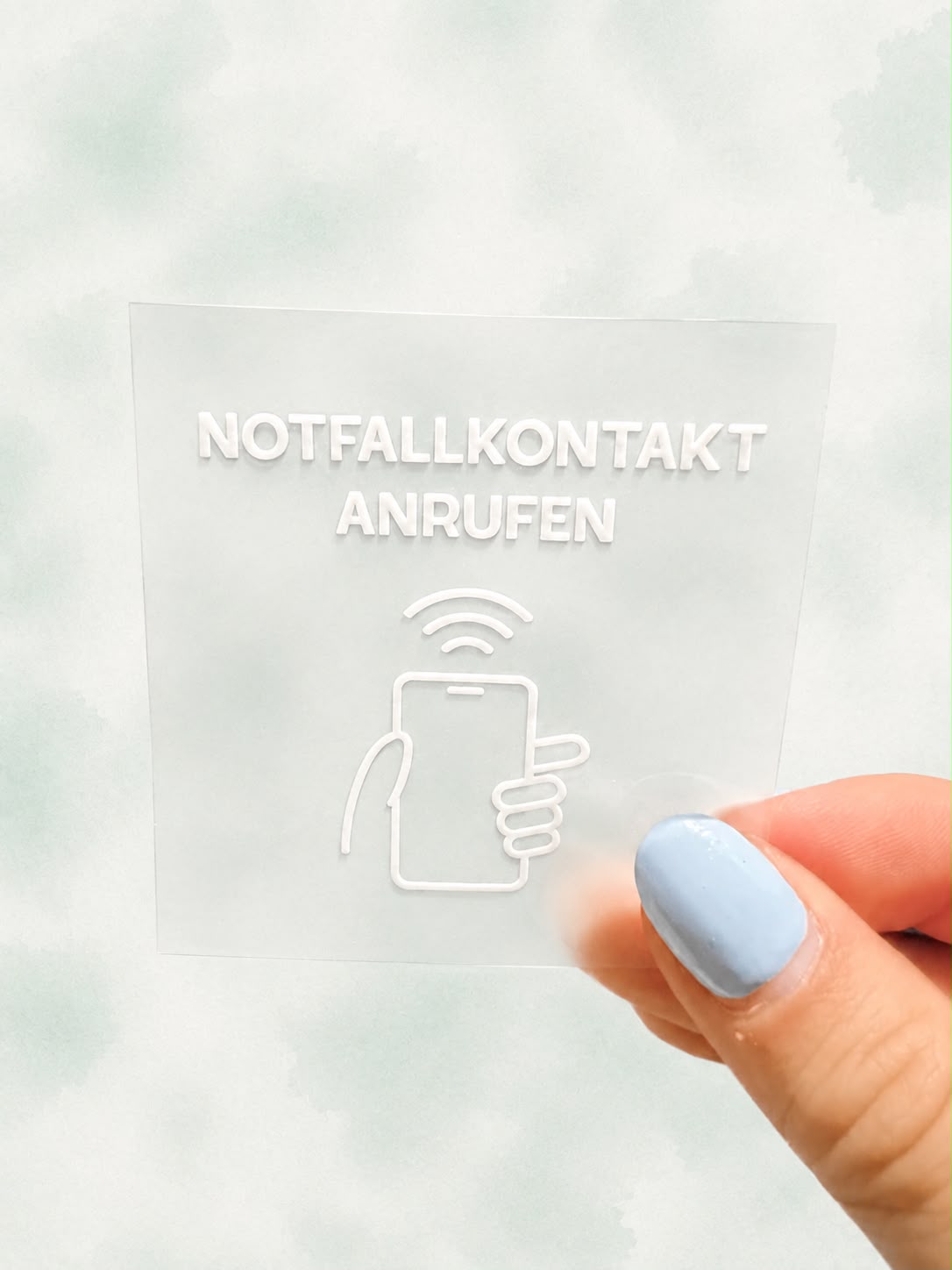 Bügelbild Notfallkontakt