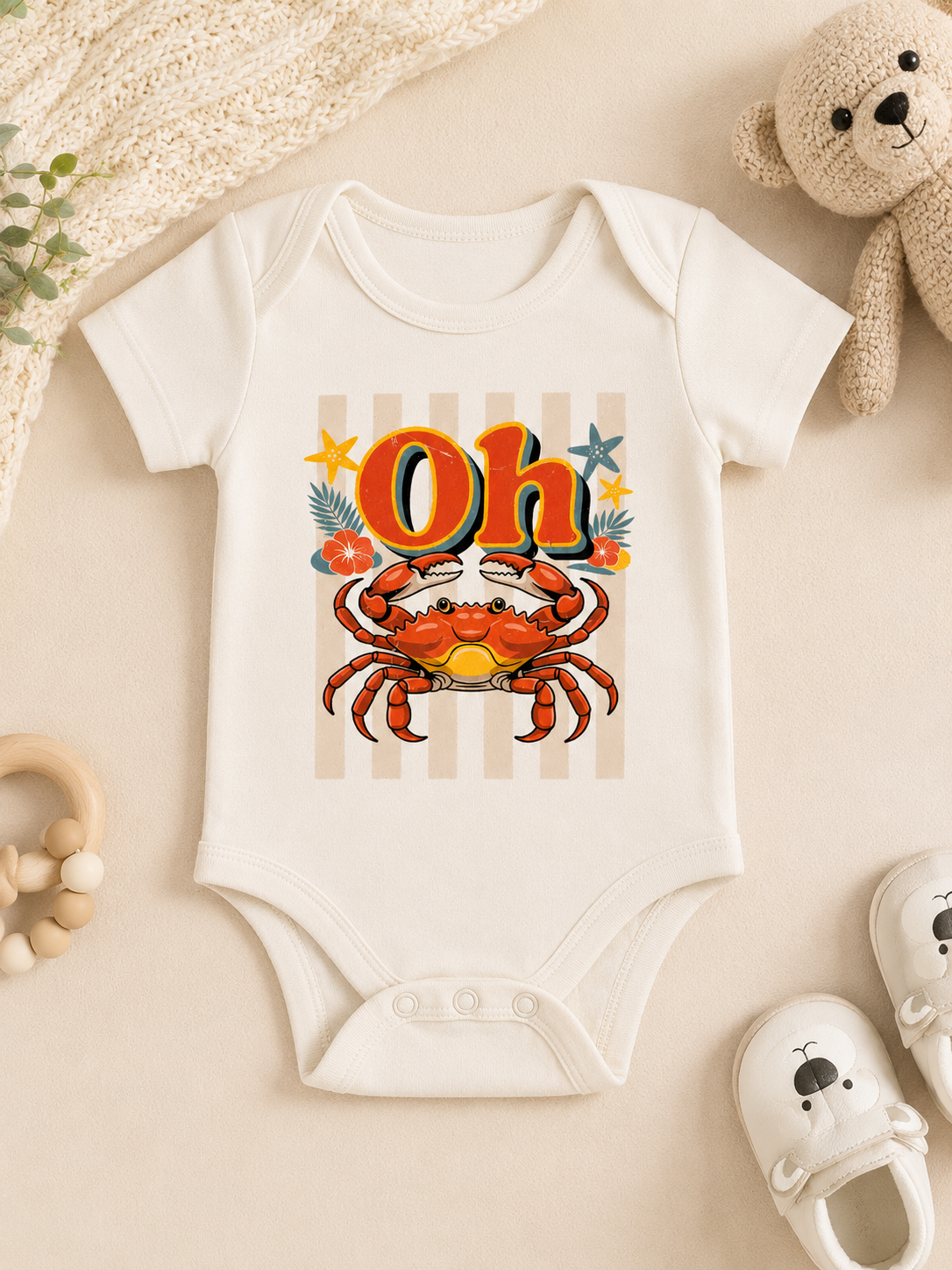 Bügelbild Oh Crab