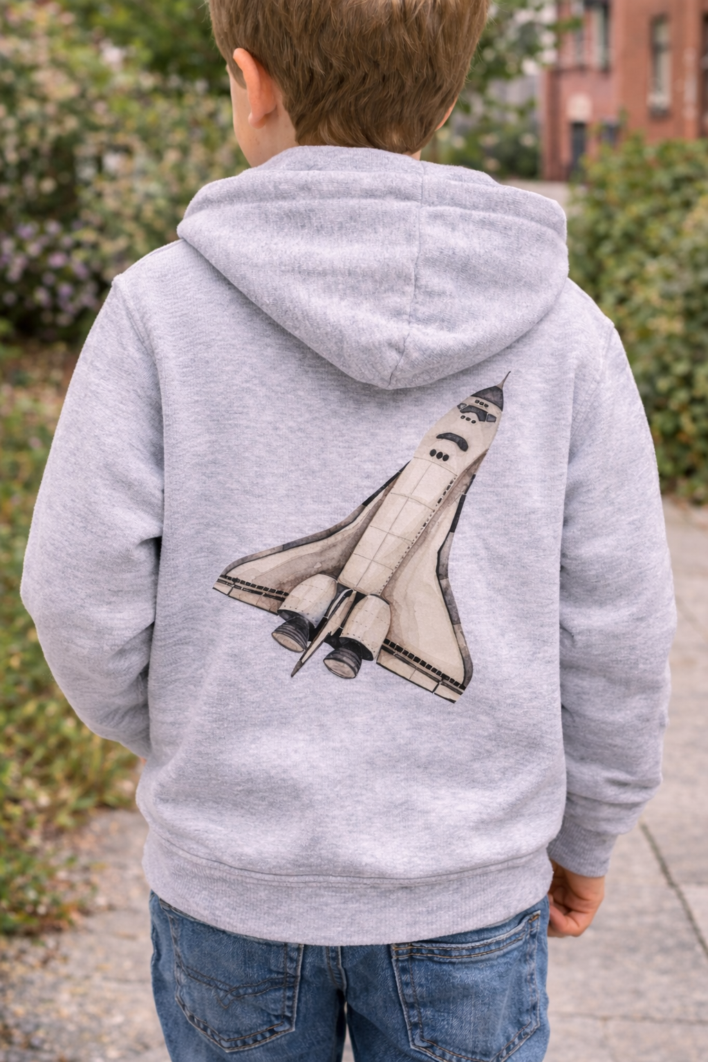 Bügelbild Rakete