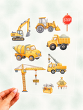 Bügelbild Baustellen SET