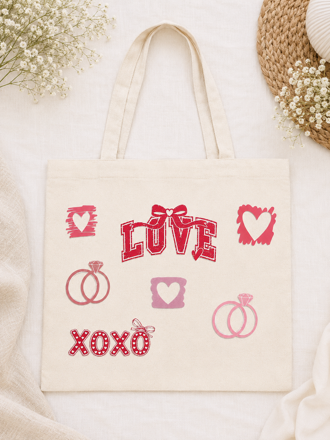 Bügelbild Hochzeit SET