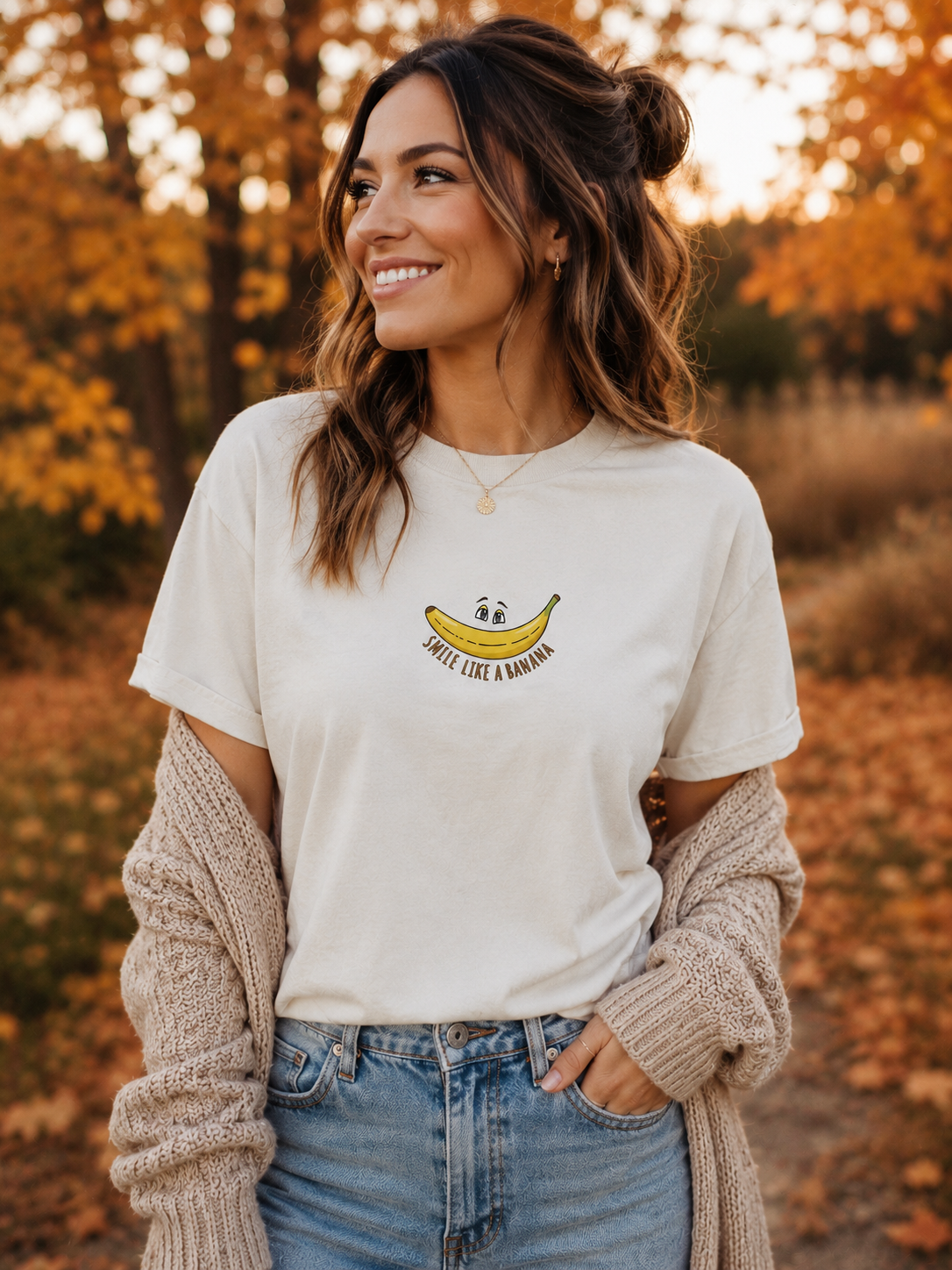 Bügelbild Smile like a banana