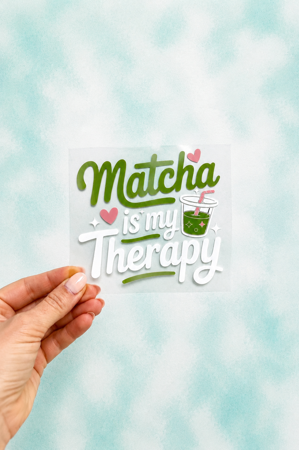 Bügelbild Matcha is my Therapy