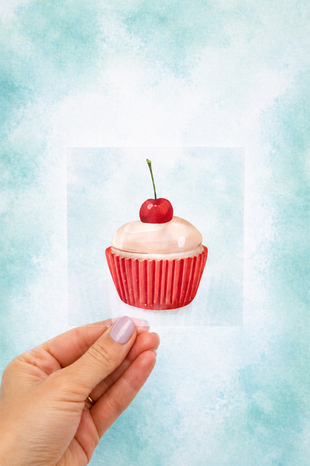 Bügelbild Cupcake