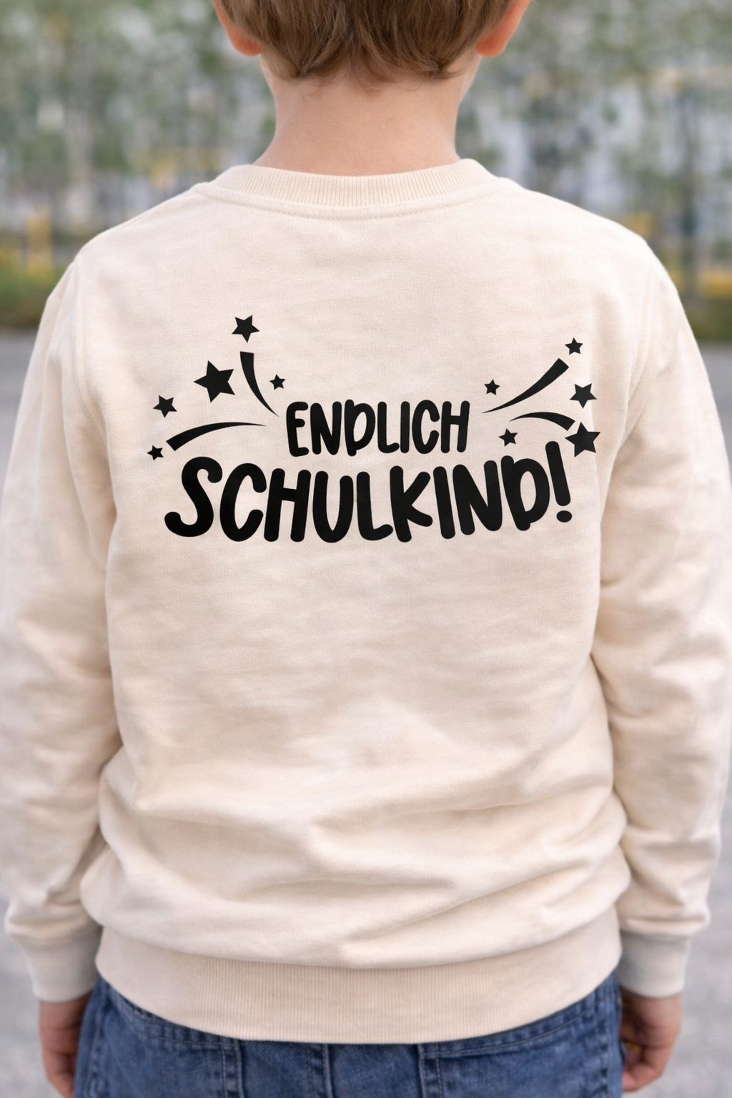 Bügelbild Endlich SCHULKIND