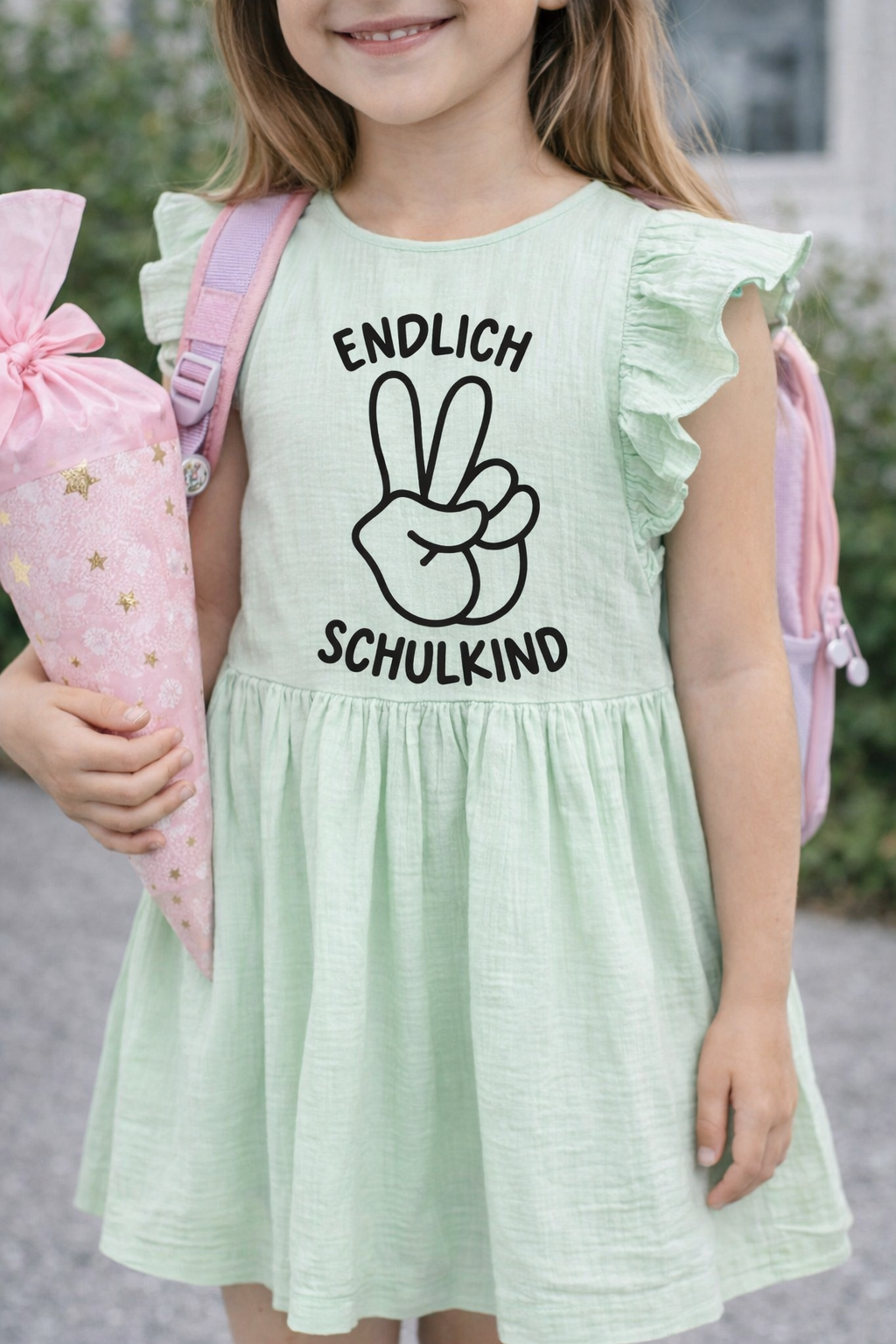 Bügelbild Endlich Schulkind 2.0