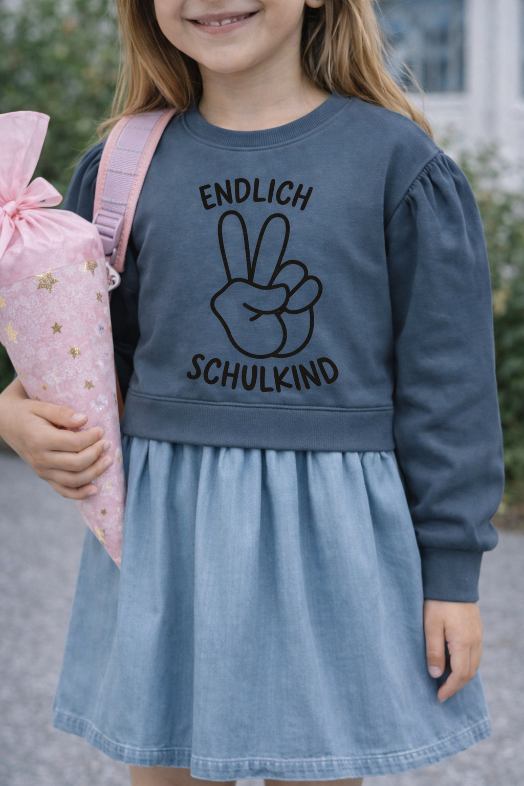 Bügelbild Endlich Schulkind 2.0