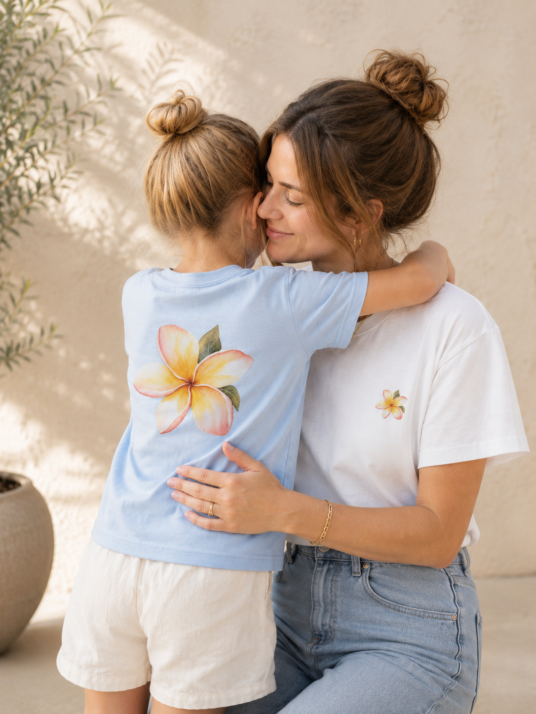 Bügelbild Hawaii Blume