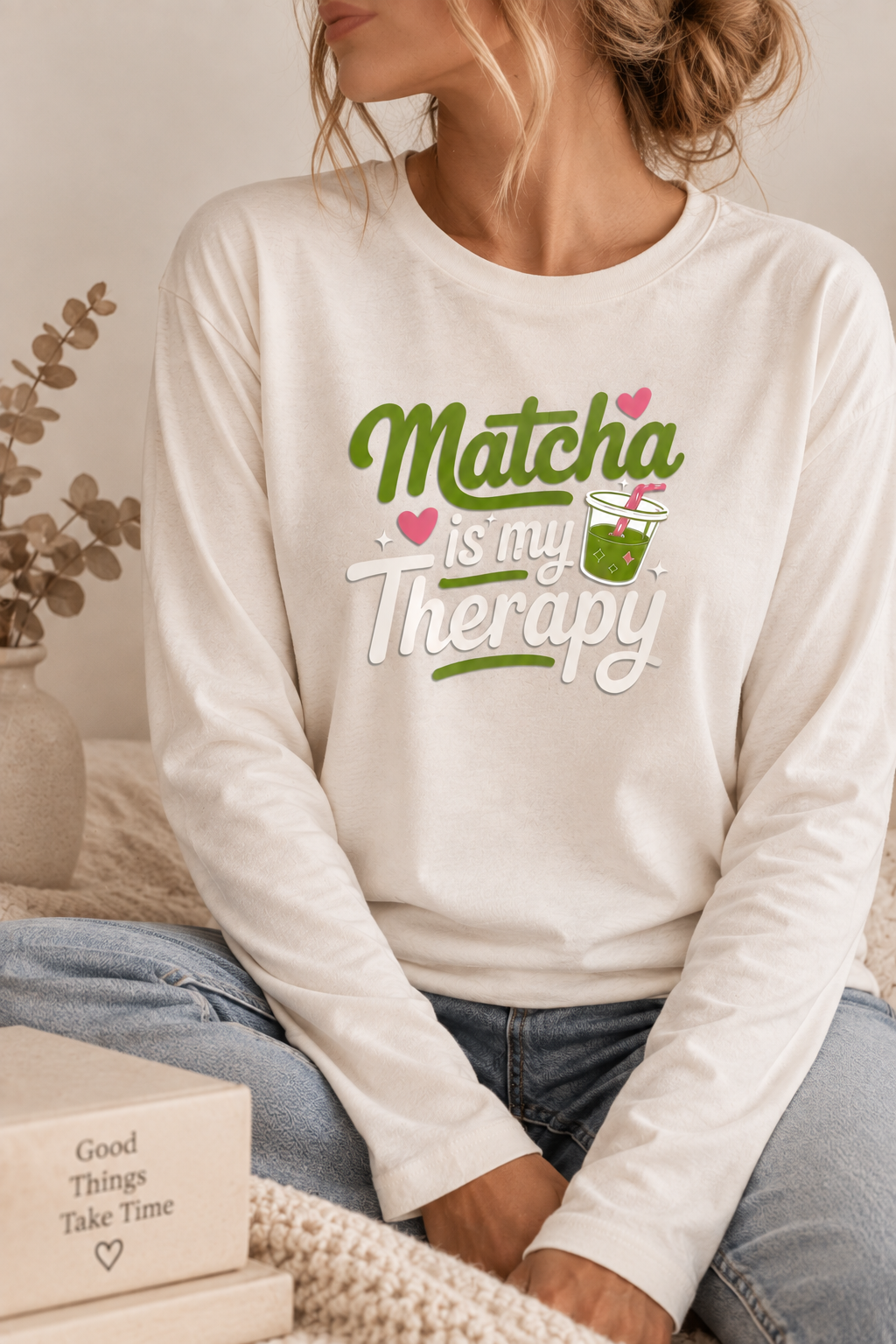 Bügelbild Matcha is my Therapy