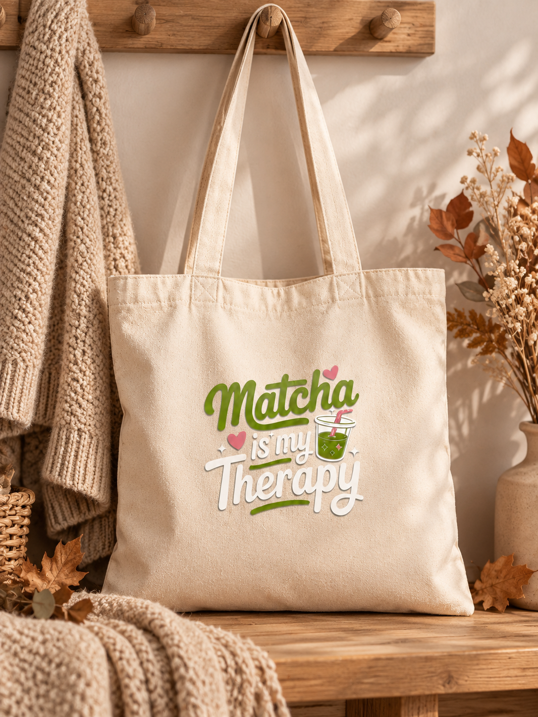 Bügelbild Matcha is my Therapy