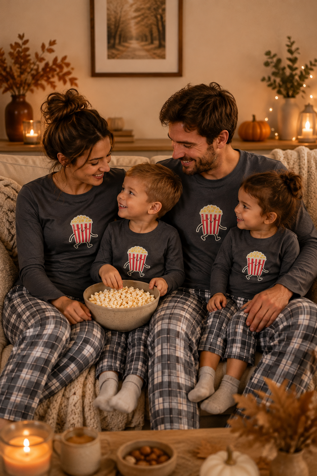 Bügelbild Popcorn