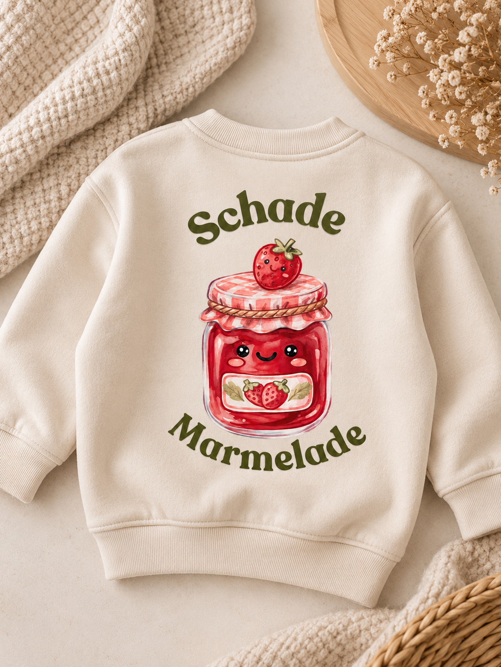 Bügelbild Schade Marmelade