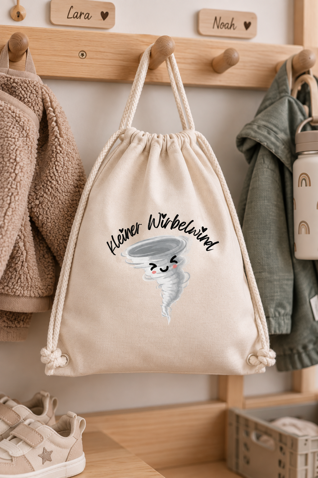Bügelbild kleiner Wirbelwind