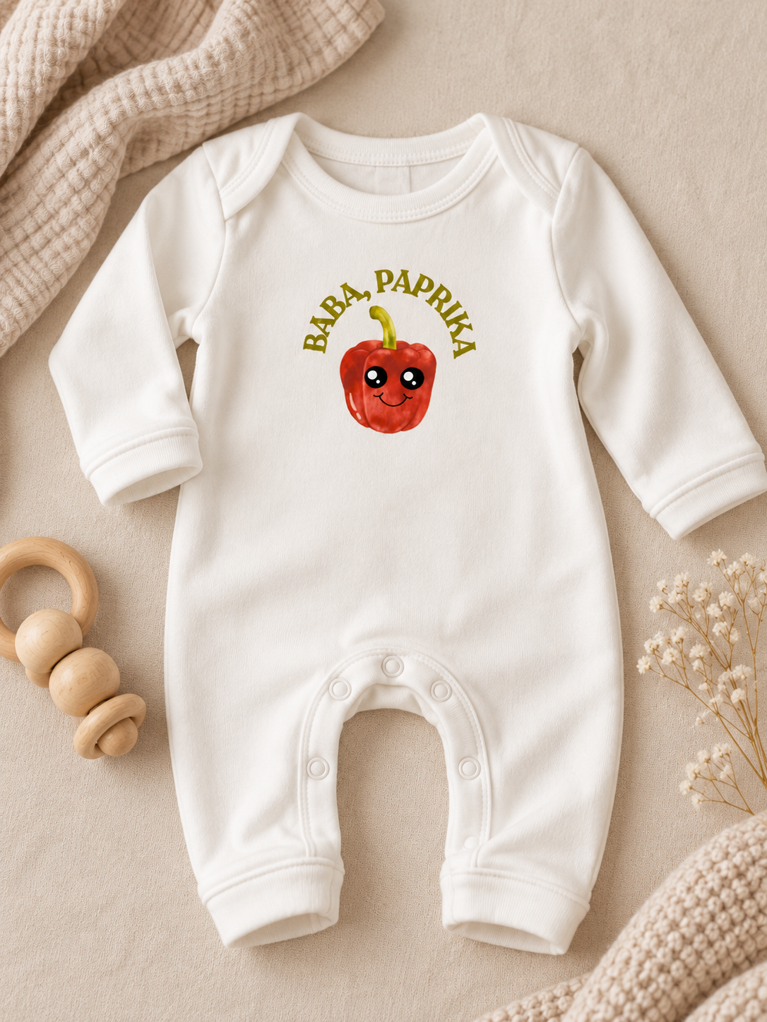 Bügelbild Baba, Paprika