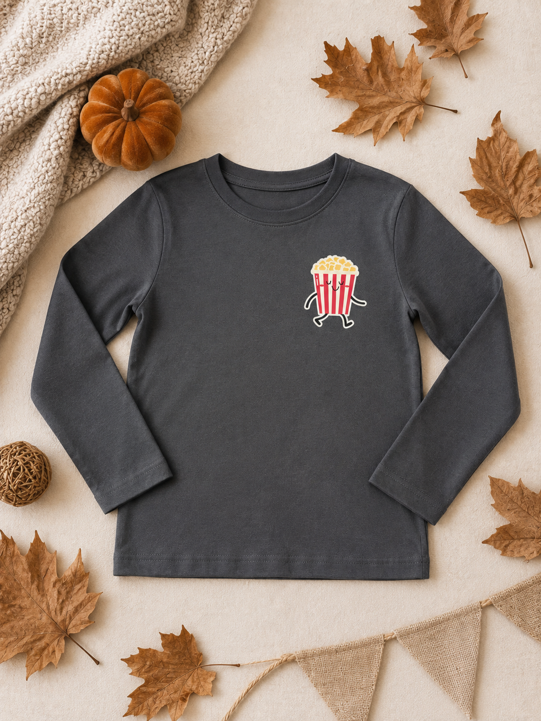 Bügelbild Popcorn