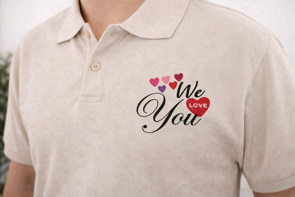 Bügelbild "We LOVE you"